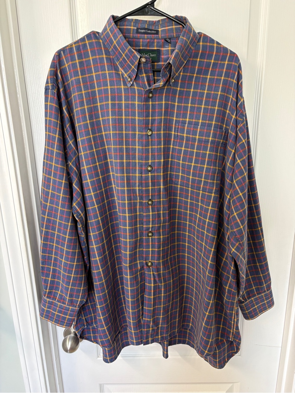 MacCluer Empire Gaberdine Collared Button Down Dress Shirt Size XXL